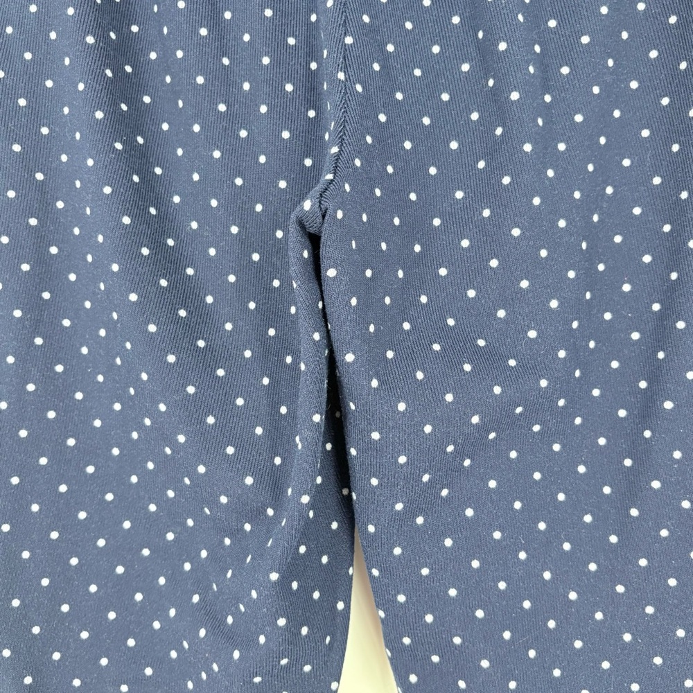 Lauren Ralph Lauren Women's Navy White Polka Dot Long Sleeve and Pants PJ Set - Picture 16 of 16